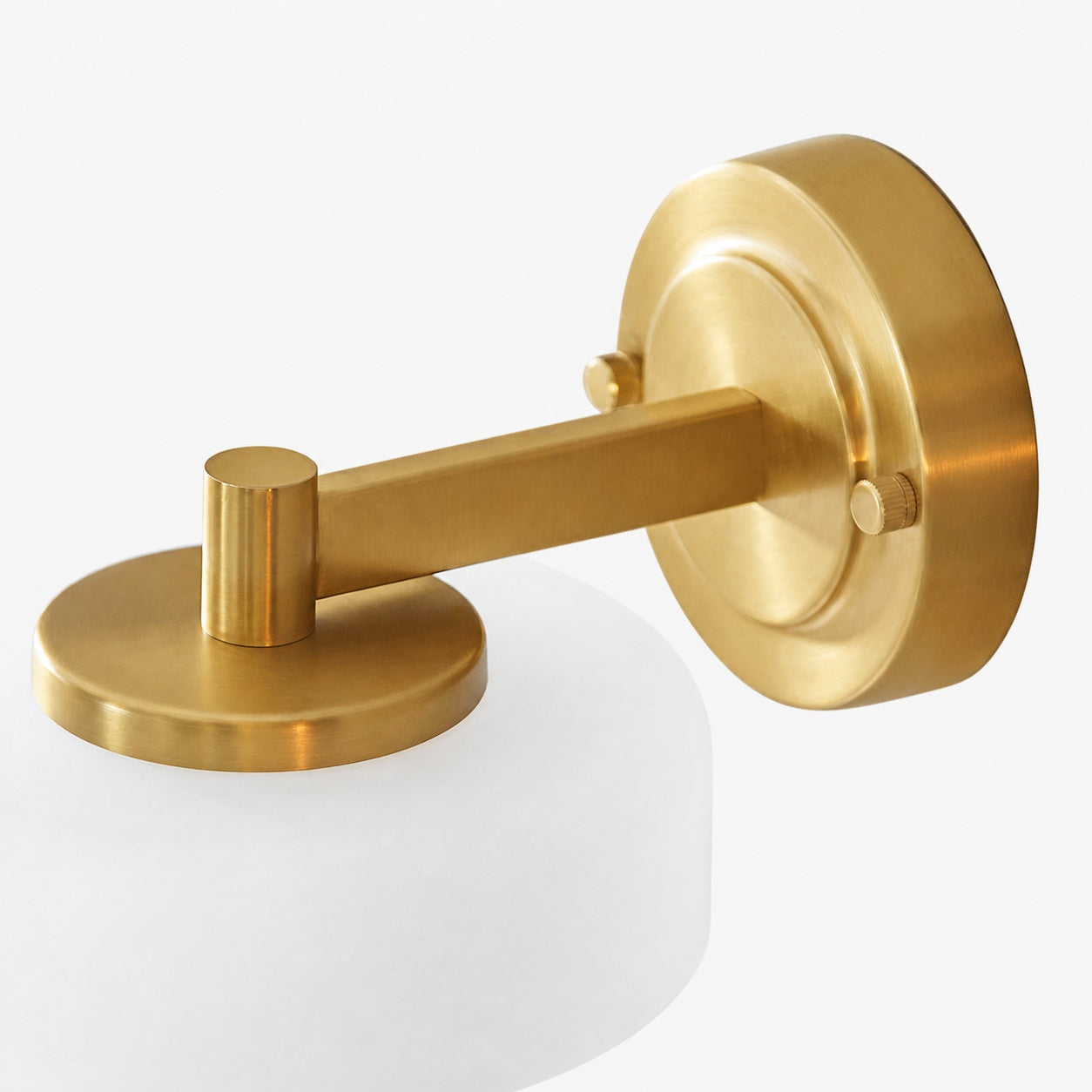 Zirvos Retro-Wandleuchte mit kugelförmigem Glasschirm – Elegante Wandleuchte in Messingoptik für Flure