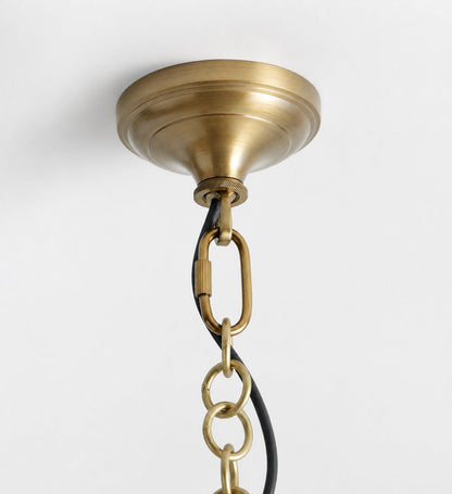 Lawson Glas-Pendelleuchte – Recyceltes und Milchglas mit Bronze-Akzent