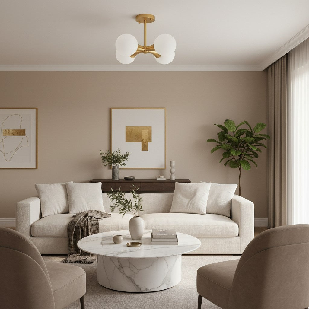 Spheraeon Retro Branching Globe Ceiling Light - Multi Light Fixture for Dining Rooms