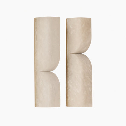 Modern Rectangular Alabaster Wall Lamp – Minimalist Sconce for Bedroom Hallway Living Room
