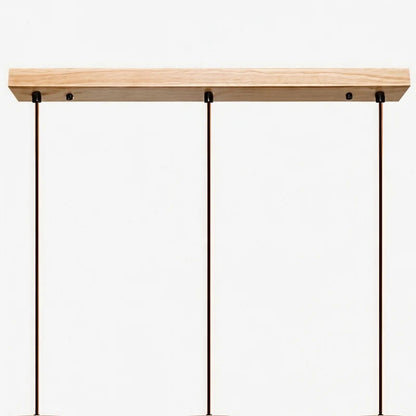 Linear ceiling bar and multi cord spacing detail