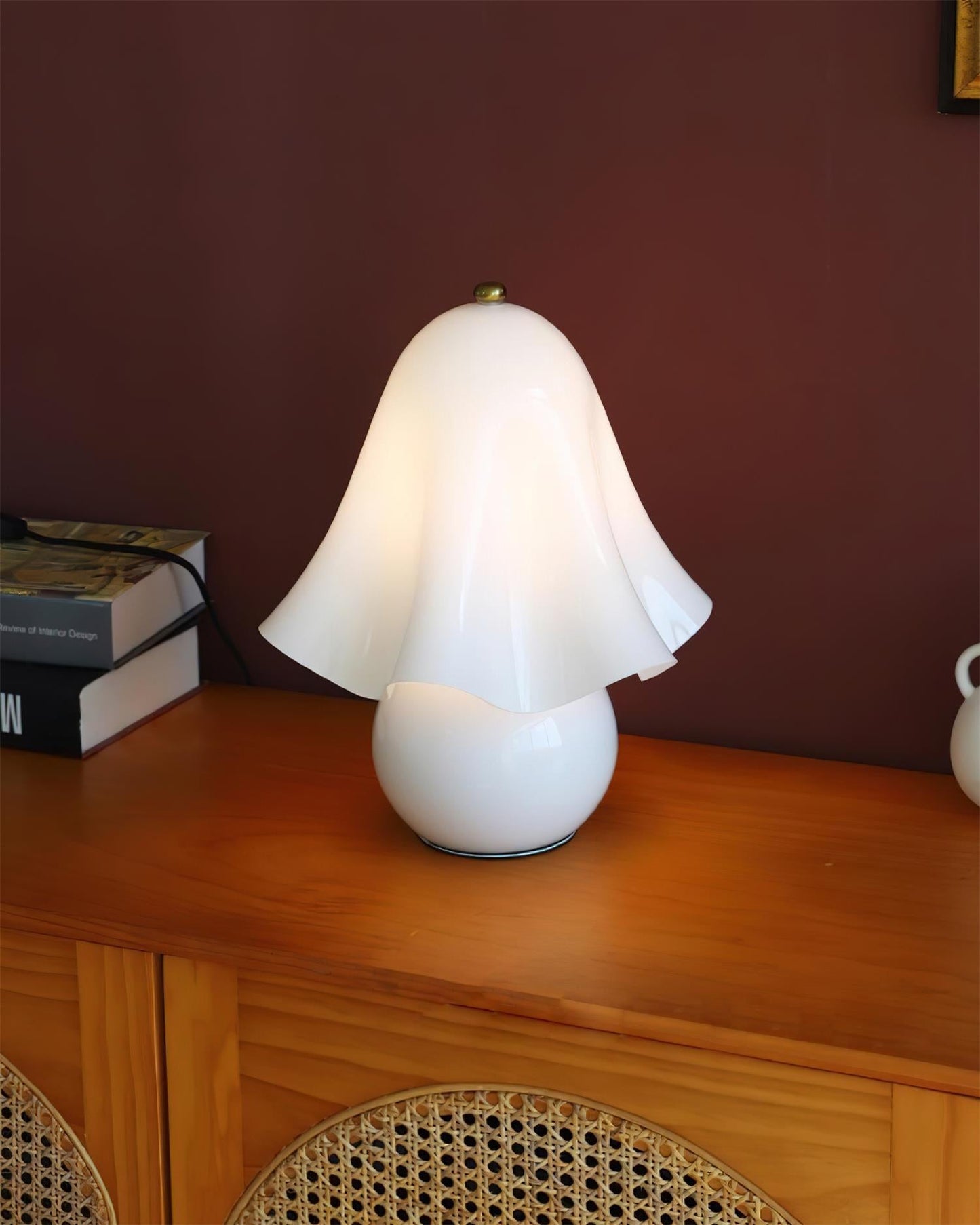 Bellina Elegant Glass Table Lamp – Sleek Design for Bedside or Desk