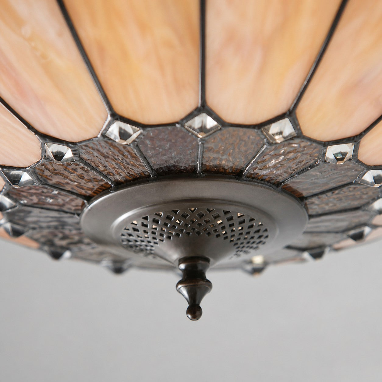 TF Brooklyn Inverted Pendant – Dekorative Glas-Pendelleuchte mit verstellbarer Kette für Wohnräume