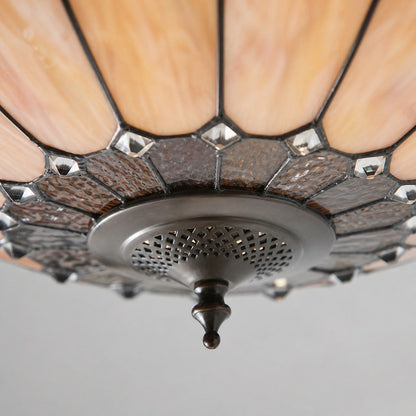 TF Brooklyn Inverted Pendant – Dekorative Glas-Pendelleuchte mit verstellbarer Kette für Wohnräume