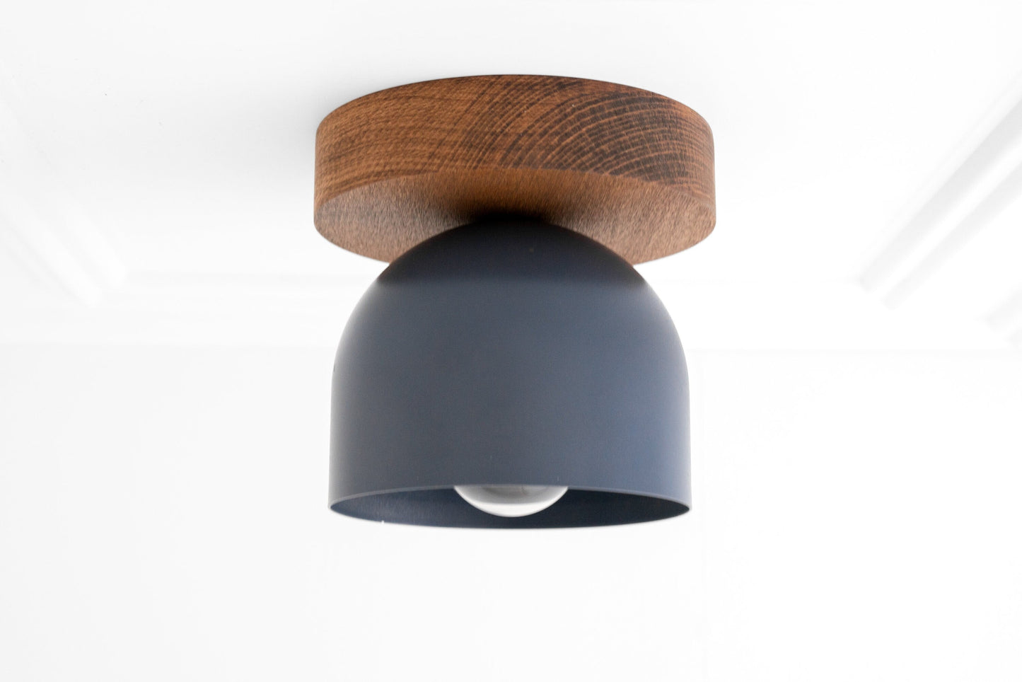 Metio Dome Ceiling Light Minimalist Wood Design for Bedrooms & Hallways