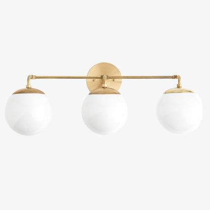 Glorica Glass Wall Sconce - Modern Vintage Vanity Light Fixture