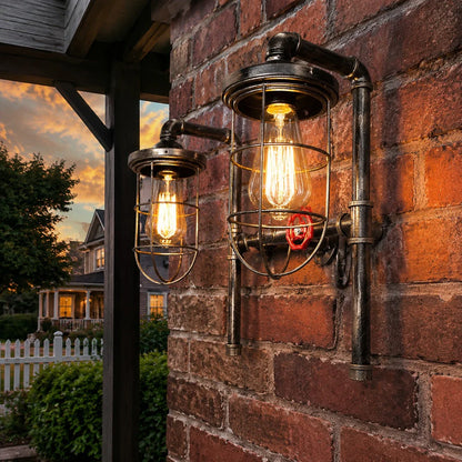 scene - brick porch wall
