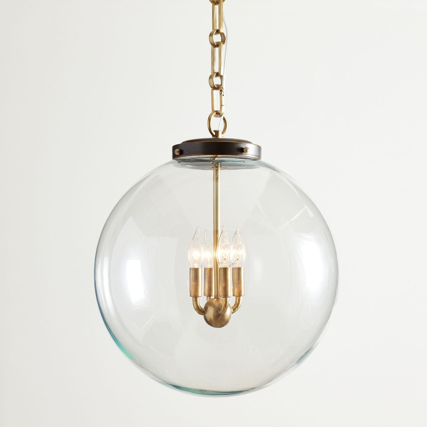 Sterling Minimalist Glass Pendant Collection - Vintage Brass Lighting Design