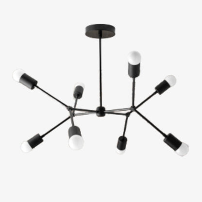Mobilux Line Mobilux Line Modern Geometric Chandelier - Brass Ceiling Light Fixture