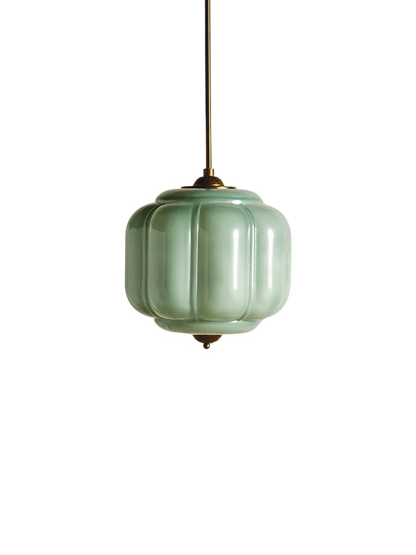 Eloise Vintage Glass Chandelier - Milk Glass Home Accent