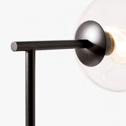 Brina Glass USB-Tischlampe – Moderne Nachttischlampe mit Stil