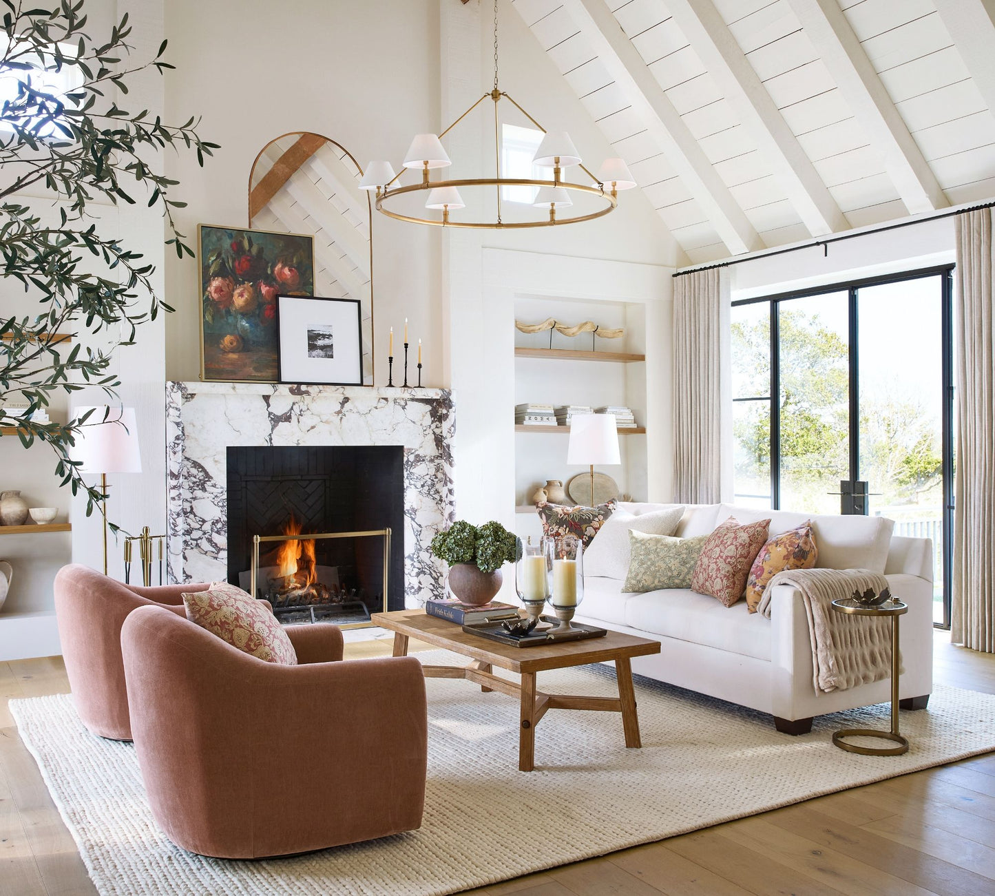 Rowan Adjustable Iron Task Floor Lamp with Linen Shade for Modern Living Rooms and Offices