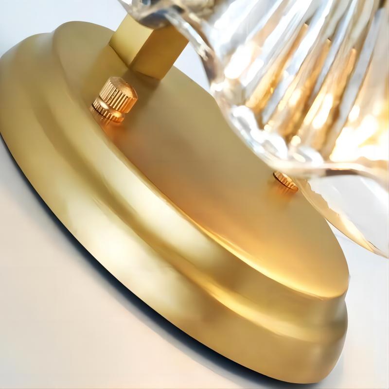 Shellora Stylish Shell Wall Light – Sculptural Glass and Metal Wall Lamp for Home N44
