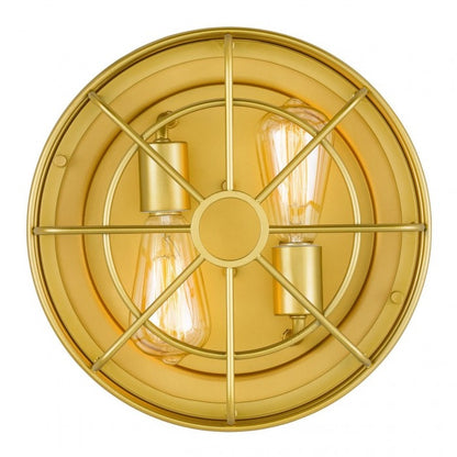 Gridray Round Metal Cage Ceiling Lamp Industrial Style – Indoor Lighting for Kitchen Entryway