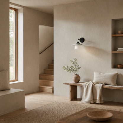Cordax Wandleuchte im Utility-Stil – Metall und Glas für die Innen- und Außendekoration