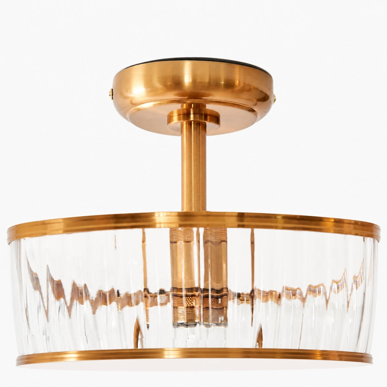 Luntra Deckenleuchte mit geripptem Glas – Elegante Deckenleuchte für Flure und Schlafzimmer