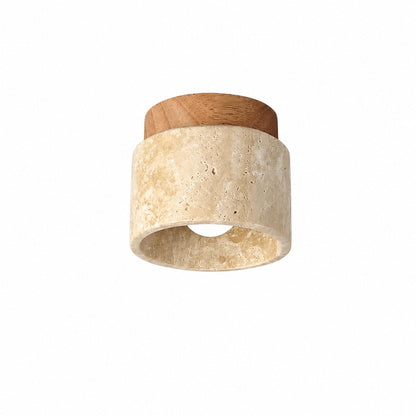 Travira Wabi Sabi Ceiling Light Organic Textured Marble Ceiling Lamp for Hallway