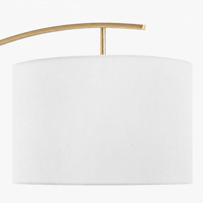 AstraLoop Modern Arc Fabric Floor Lamp - Elegant Sleek Curved Metal Design for Interiors