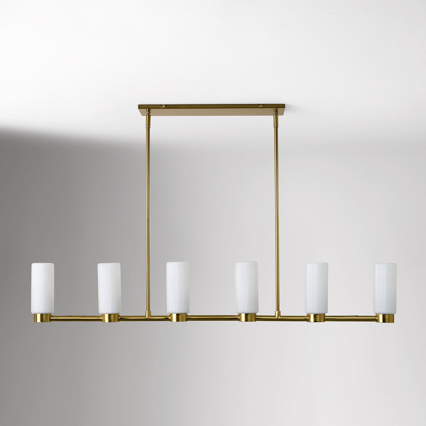 Rivora Fluted Glass Chandelier – Elegant Ribbed Lasting Design