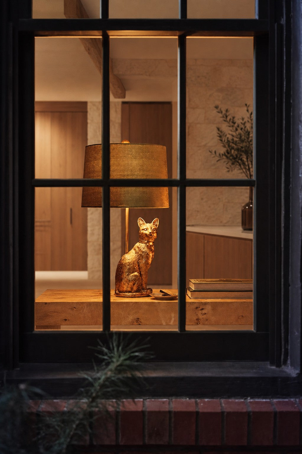 Pawdia Einzigartige Tischlampe – Dekorative Keramik-Tier-Nachttischlampe