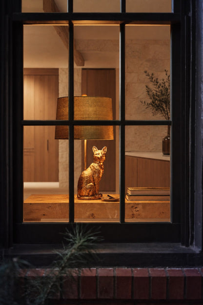 Pawdia Einzigartige Tischlampe – Dekorative Keramik-Tier-Nachttischlampe