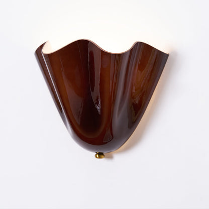 Bellina Handcrafted Glass Floral Wall Lamp – Modern Accent for Bedroom