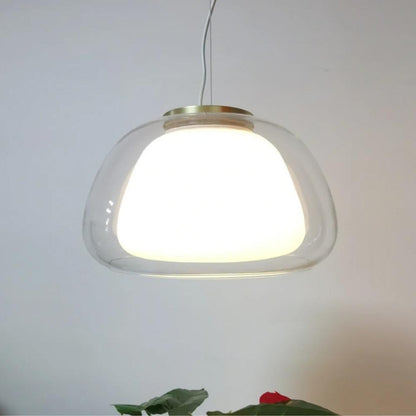 Moderne nordische Jelly Glas Pendelleuchte für Kücheninsel
