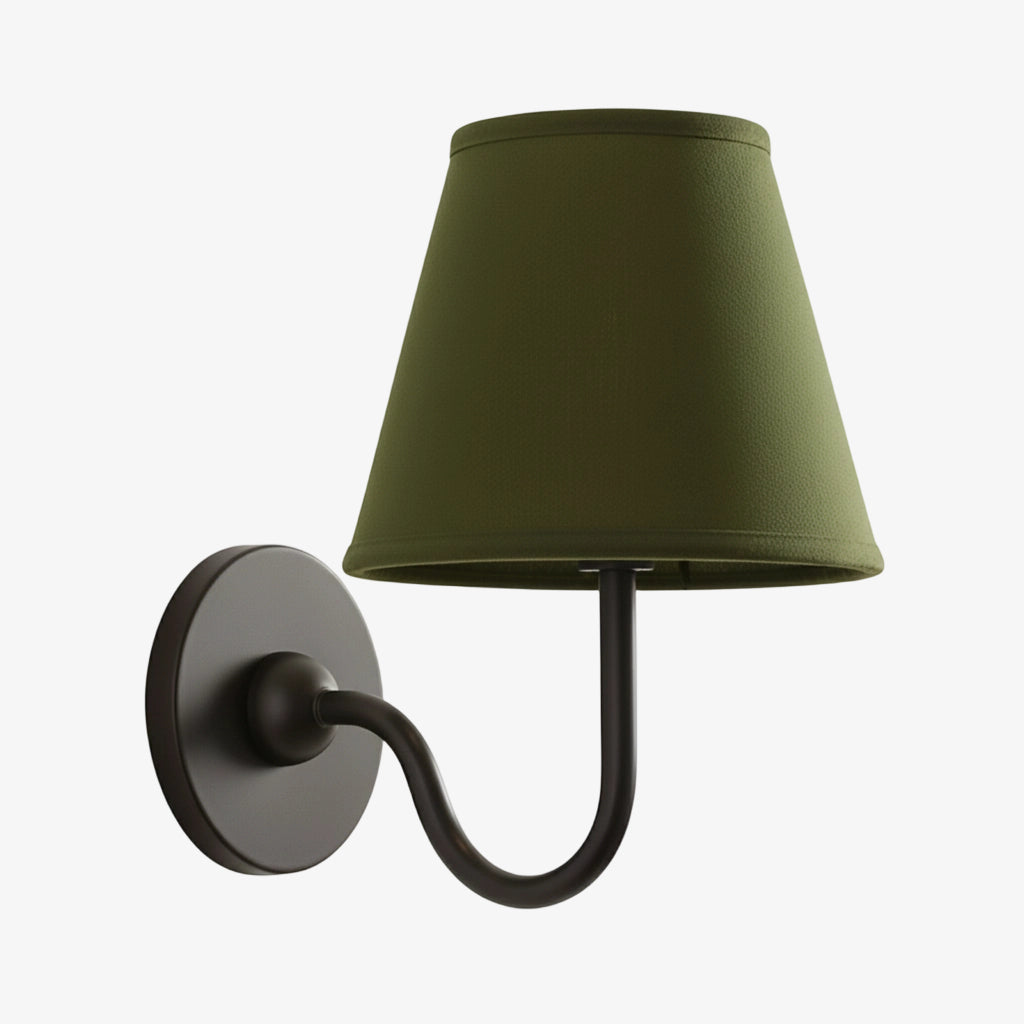 Luvora Decorative Pleated Shade Wall Lamp Vintage Modern Lighting for Corridor and Home Interiors