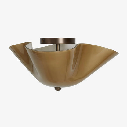 Bellina Warm Glow Sculptural Ceiling Light for Low Ceiling Areas