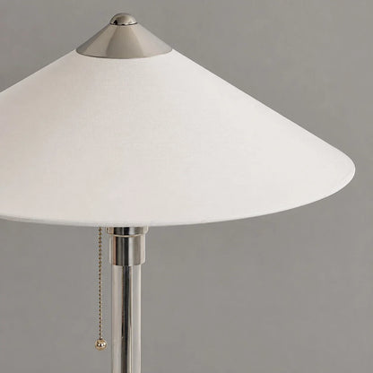 Fabric Shade And Pull Chain Detail