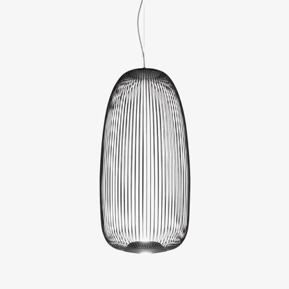 Radiloop Minimalist Suspension Lamp - Metal Lantern-Inspired Design for Dining Room N48