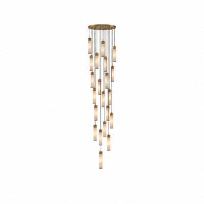 Solaryx Minimal Cylindrical Silhouette Pendant Light - Modern Style Lamp for Kitchen or Dining Room