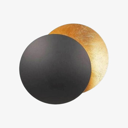 Discola Disc Wall Lamp – Modern Copper Halo Design with Circular Shade for Living Room or Bedroom N20