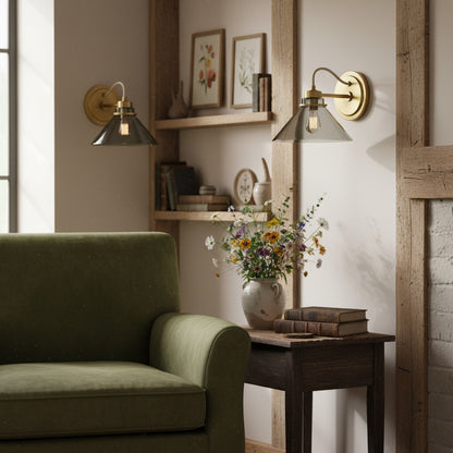 Aurenza Sconce – Farmhouse Wall Light with Metal Accents for Cozy Spaces