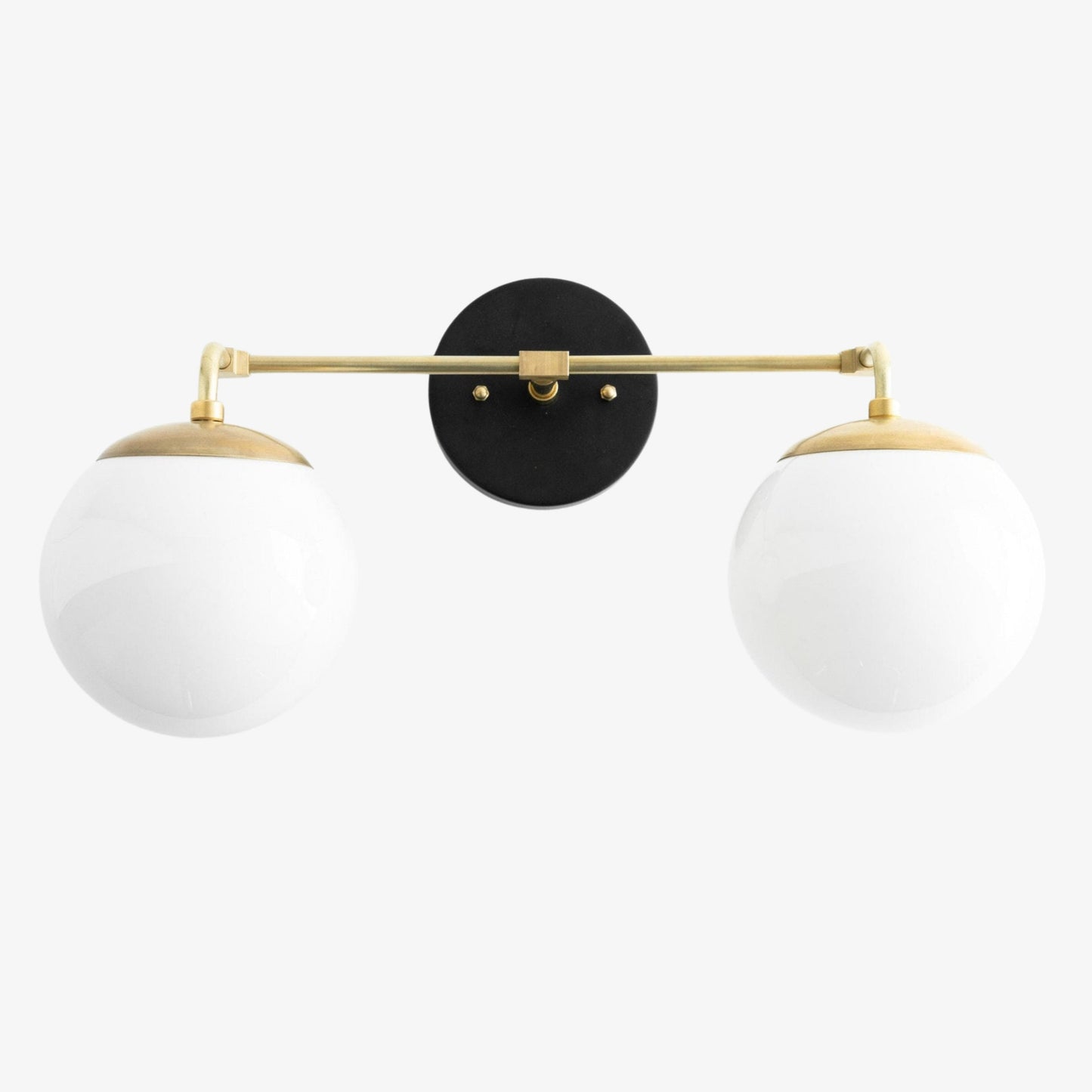 Glorica Glass Wall Sconce - Modern Vintage Vanity Light Fixture