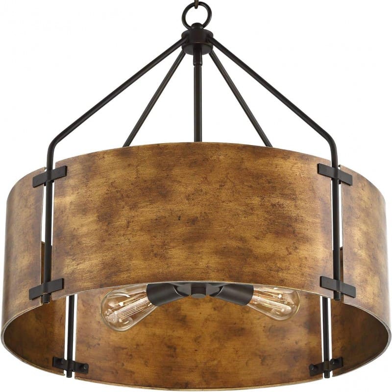 Antike Trommel-Pendelleuchte aus Messing – Vintage Industrieller Charme Loft Living