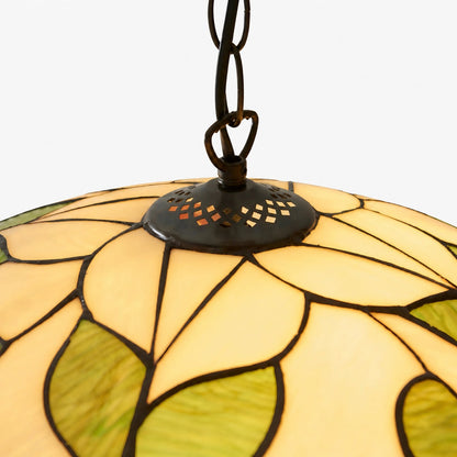 TF Botanica Floral Glass Pendant Light – Vintage Pendant Fixture for Open Plan Spaces