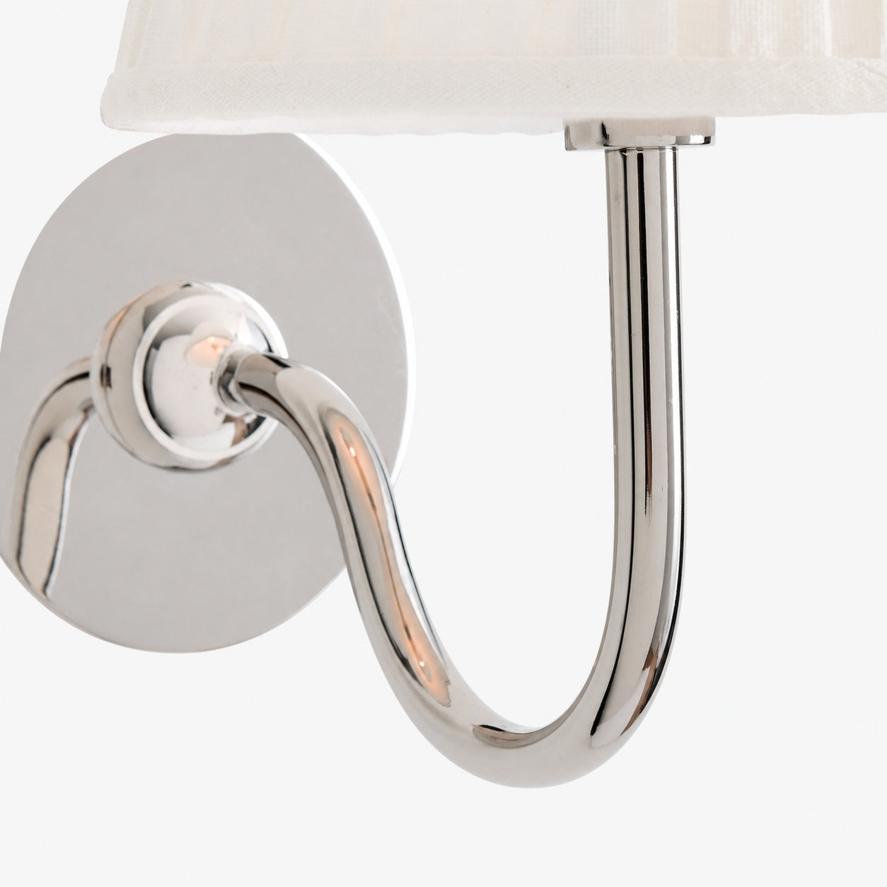 Luvora Gefalteter Leinenlampenschirm Wandlampe Vintage Modern für Schlafzimmer und Flur