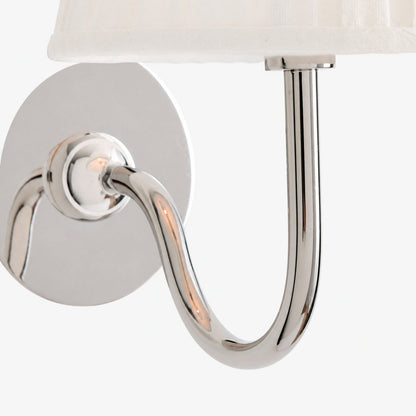 Luvora Gefalteter Leinenlampenschirm Wandlampe Vintage Modern für Schlafzimmer und Flur