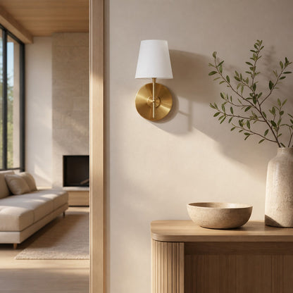 Ornato Elegante Mid Century Sconce mit schlanker Silhouette und warmem Licht für Leseecke oder Schlafbereich