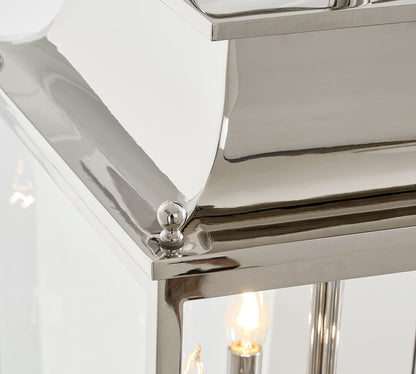 Yolvira Modern Outdoor Hanging Lantern – Dimmable Metal Pendant for Porch, Patio, or Balcony