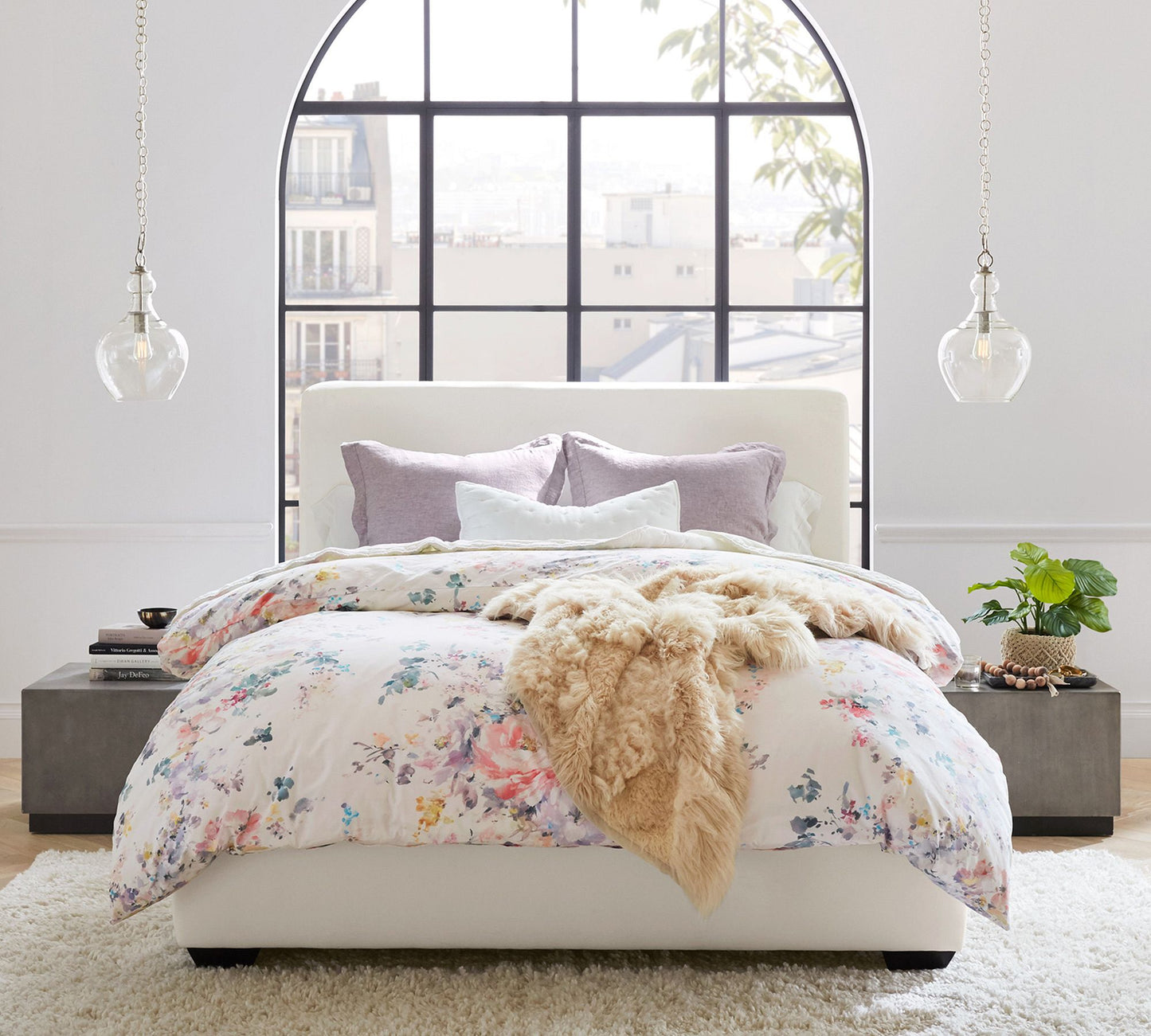 Lawson Glass Pendant Light - Recycled & Milk Glass with Bronze Accent