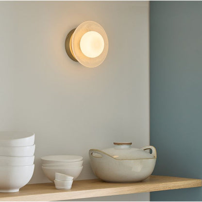 Elorina Sconce Wall Light - Textured Metal or Glass Shade