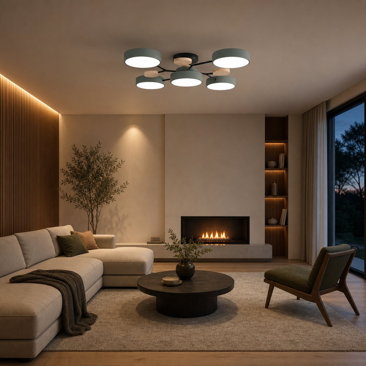 Celos Diffused LED Orb Ceiling Fixture – Stylish Indoor Lighting for Islands and Nooks