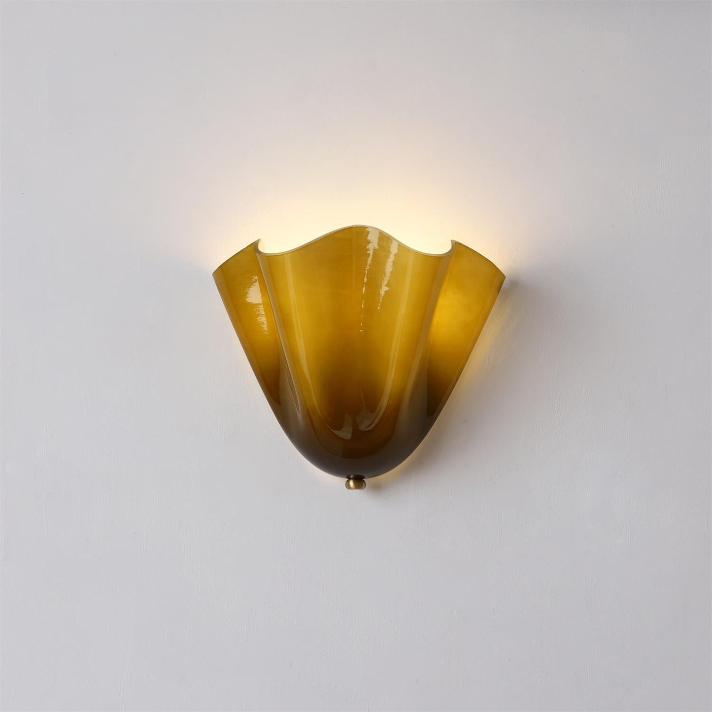 Bellina Handcrafted Glass Floral Wall Lamp – Modern Accent for Bedroom