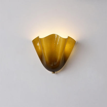 Bellina Handcrafted Glass Floral Wall Lamp – Modern Accent for Bedroom