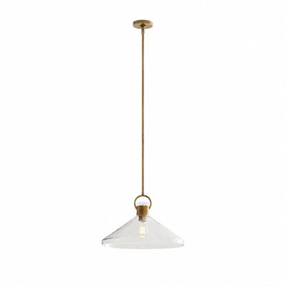 Lirra Clear Glass Industrial Pendant Light - Perfect for Kitchen Island & Dining Room