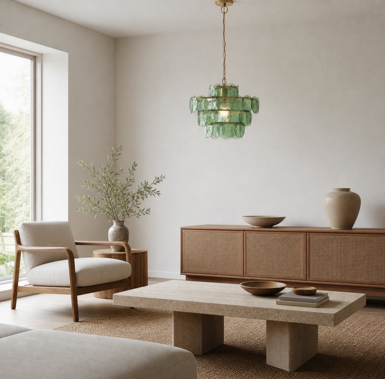 Morien Colorful Disc Pendant Light - Artistic Glass and Metal Pendant Lighting for Dining or Bedroom