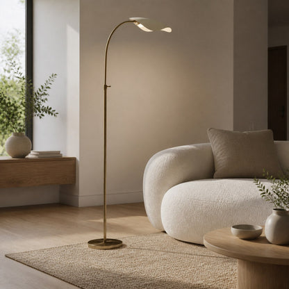 Shella Artistic Floor Light – Elegant Arched Design for Bedroom or Living Room