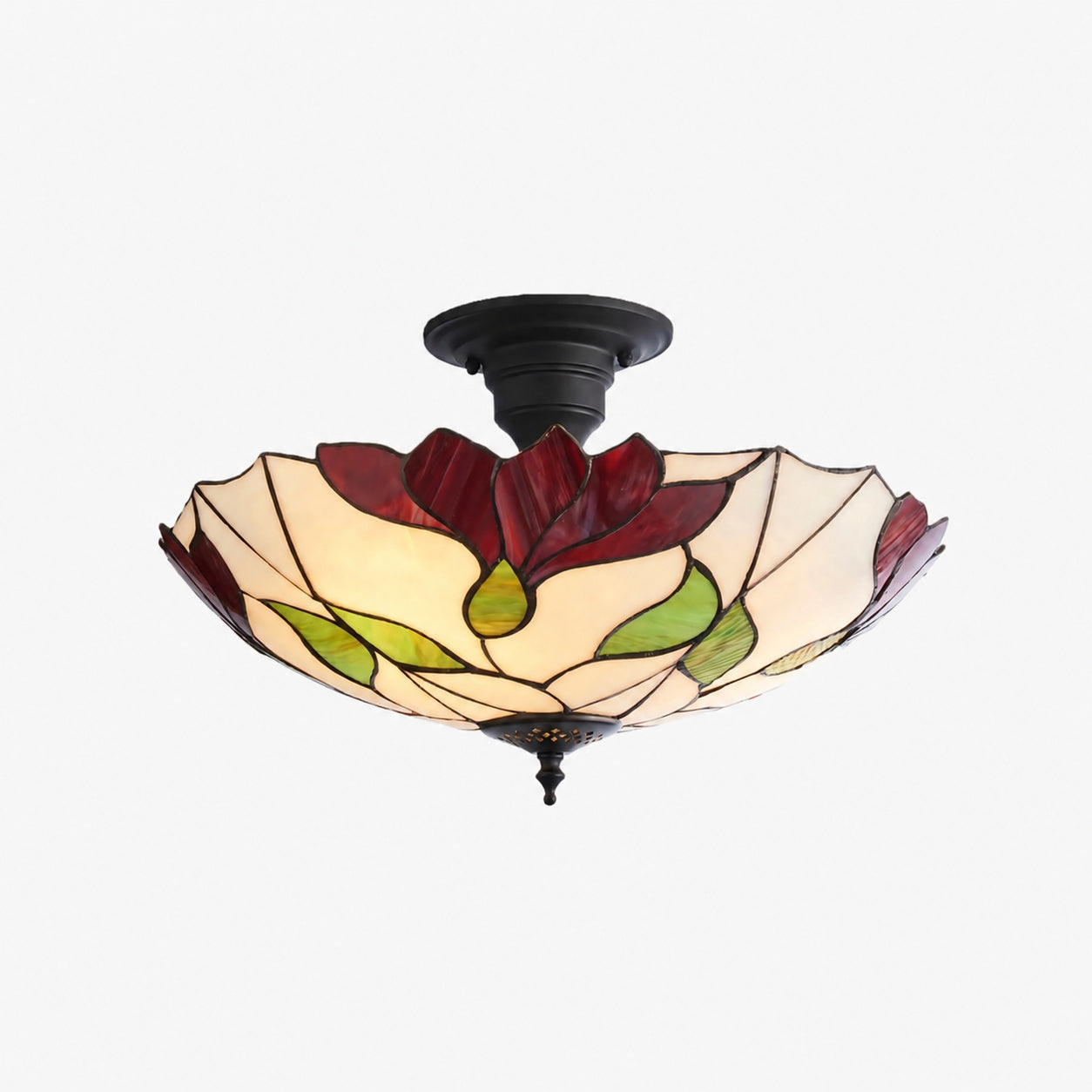 TF Botanica Florale Glas-Decken- und Pendelleuchten – Leuchten im Kunstglas-Stil für Räume